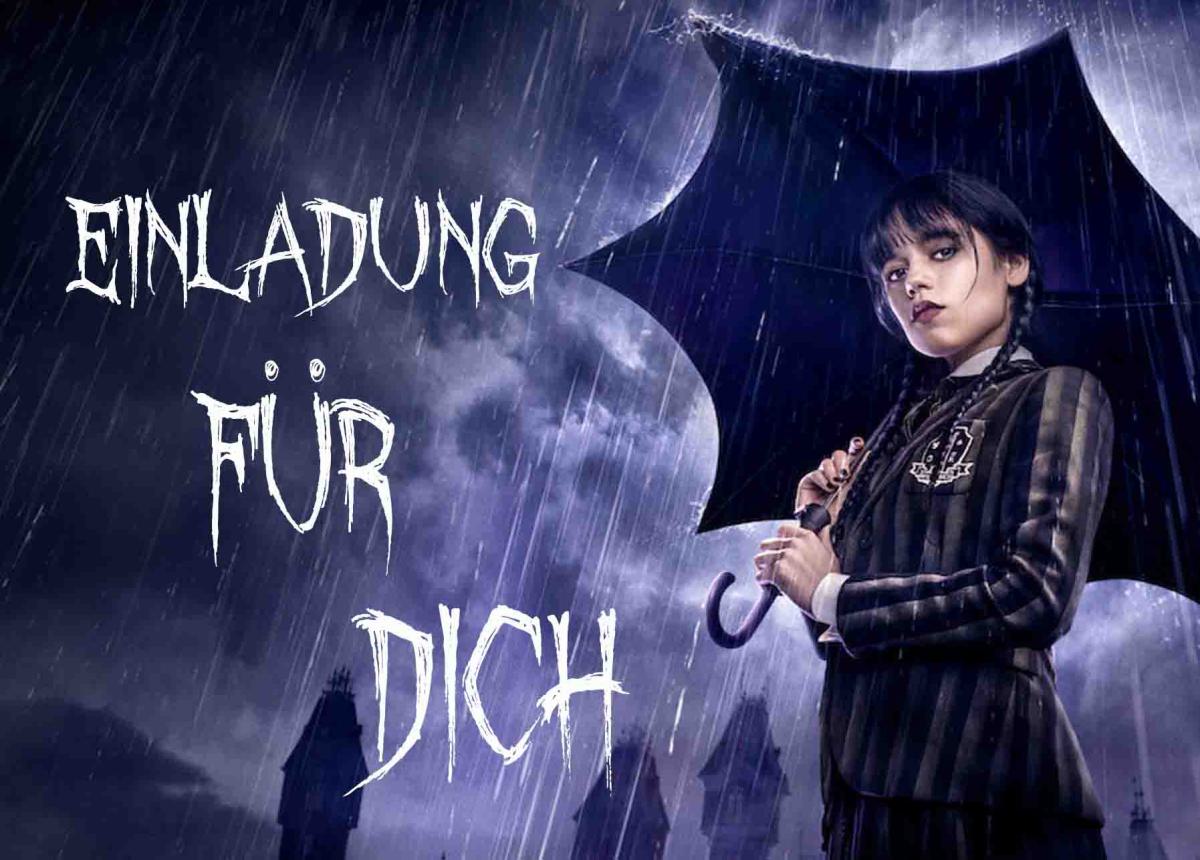 Wednesday-Einladungskarten